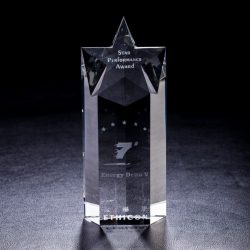 shop optic crystal star tower award