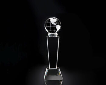 shop premium crystal globe trophy online
